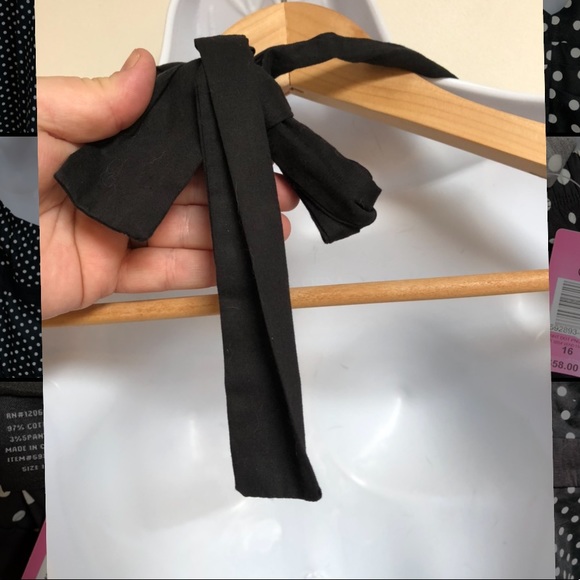 SOLD TORRID halter black white polka dot pin-up dress - Picture 6 of 8